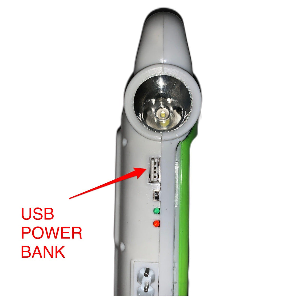 Lámpara de emergencia esférica con power bank, USB y carga solar - foto 2