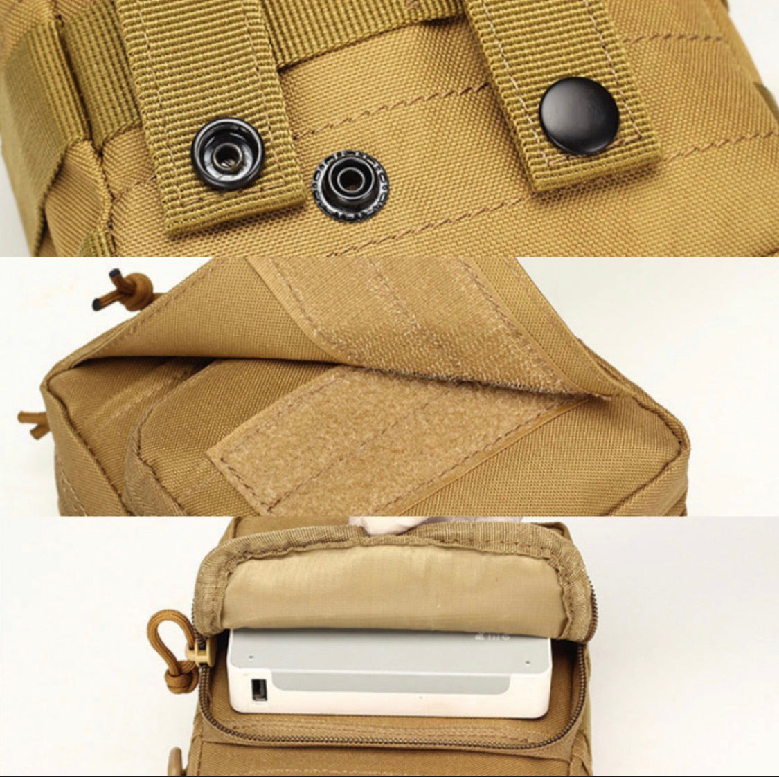 Bolso de cintura Molle con correa y bolsillo para celular - foto 10