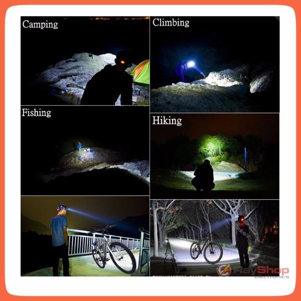 Lámpara de cabeza de 5000 lúmenes con zoom y tres LED CREE - foto 5