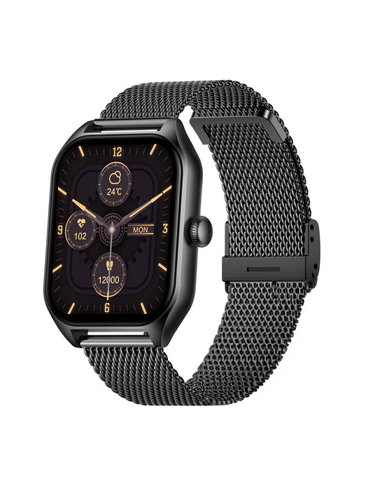 Smartwatch 01J Pantalla Touch con Llamada Bluetooth Compatible IOS/ANDROID NEGRO