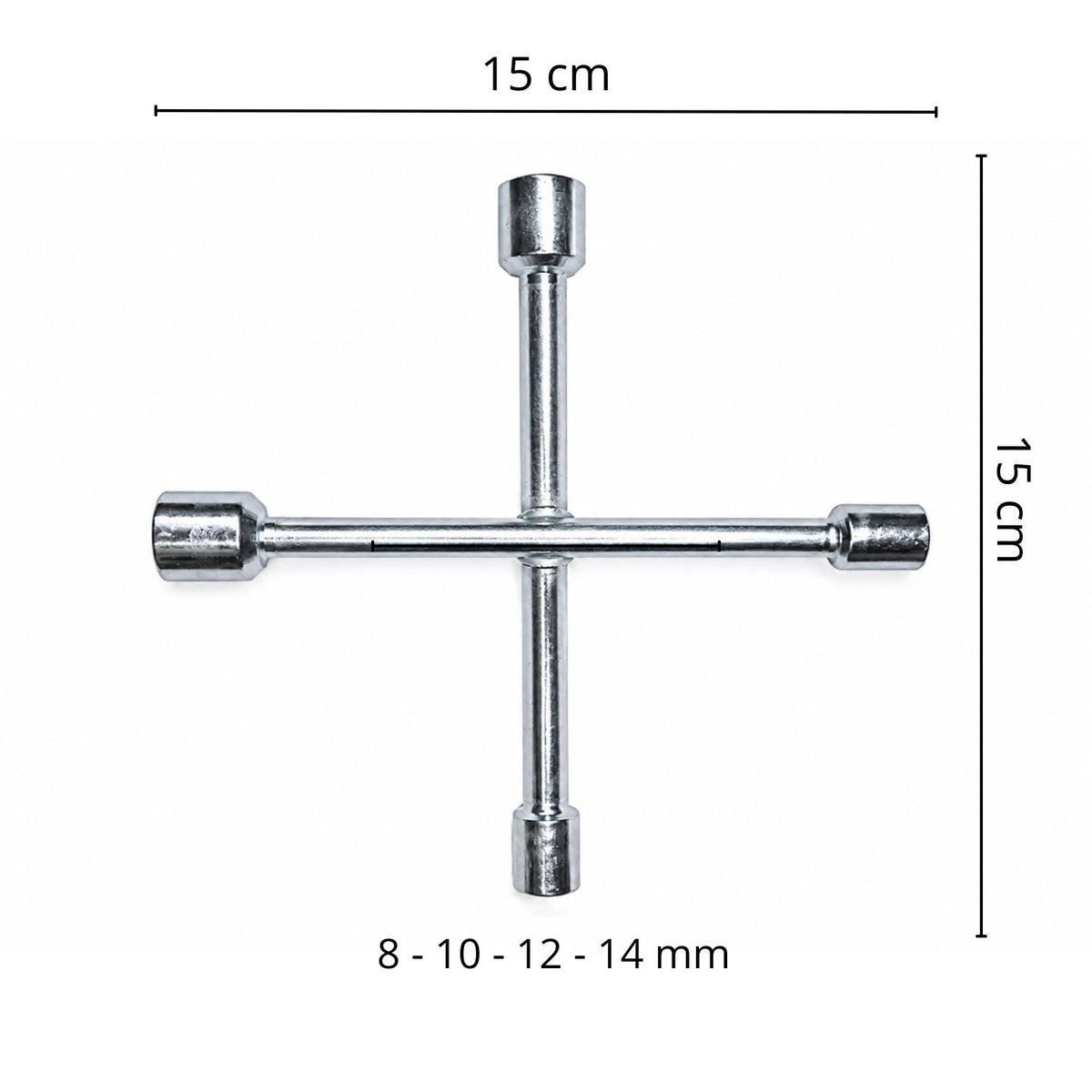 Llave de cruz compacta de 4 medidas para moto y auto - foto 2