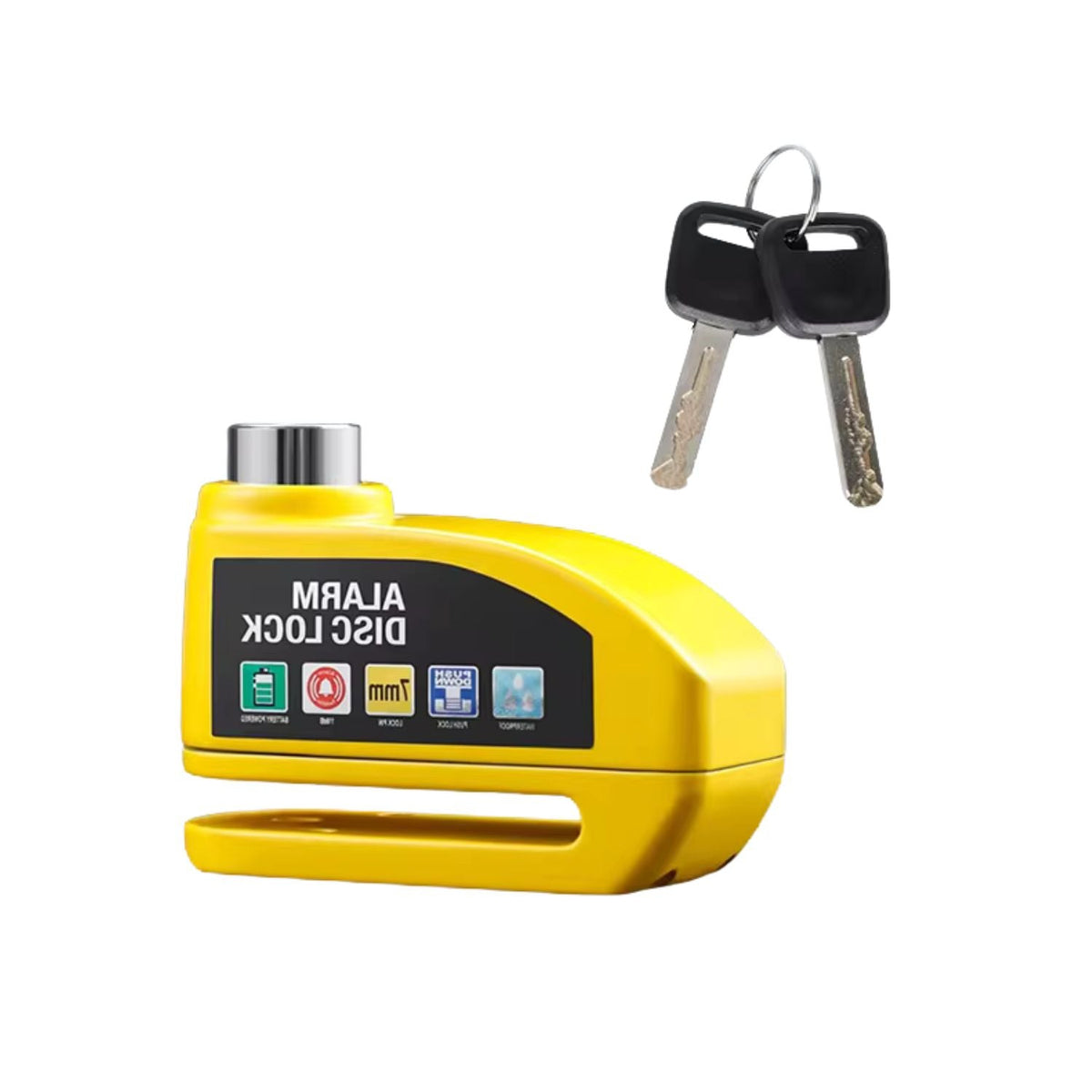 Candado para disco de freno de moto con alarma y sensor S1409