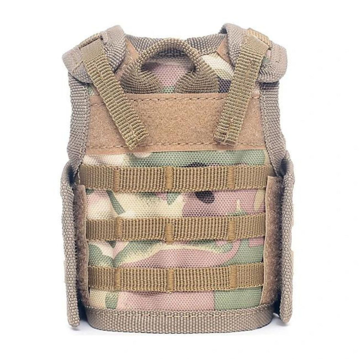 Mini chaleco táctico ajustable con sistema MOLLE y porta botella - foto 2