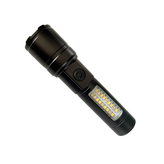 Lámpara de 5 modos con COB lateral, luz roja y carga USB NG06A