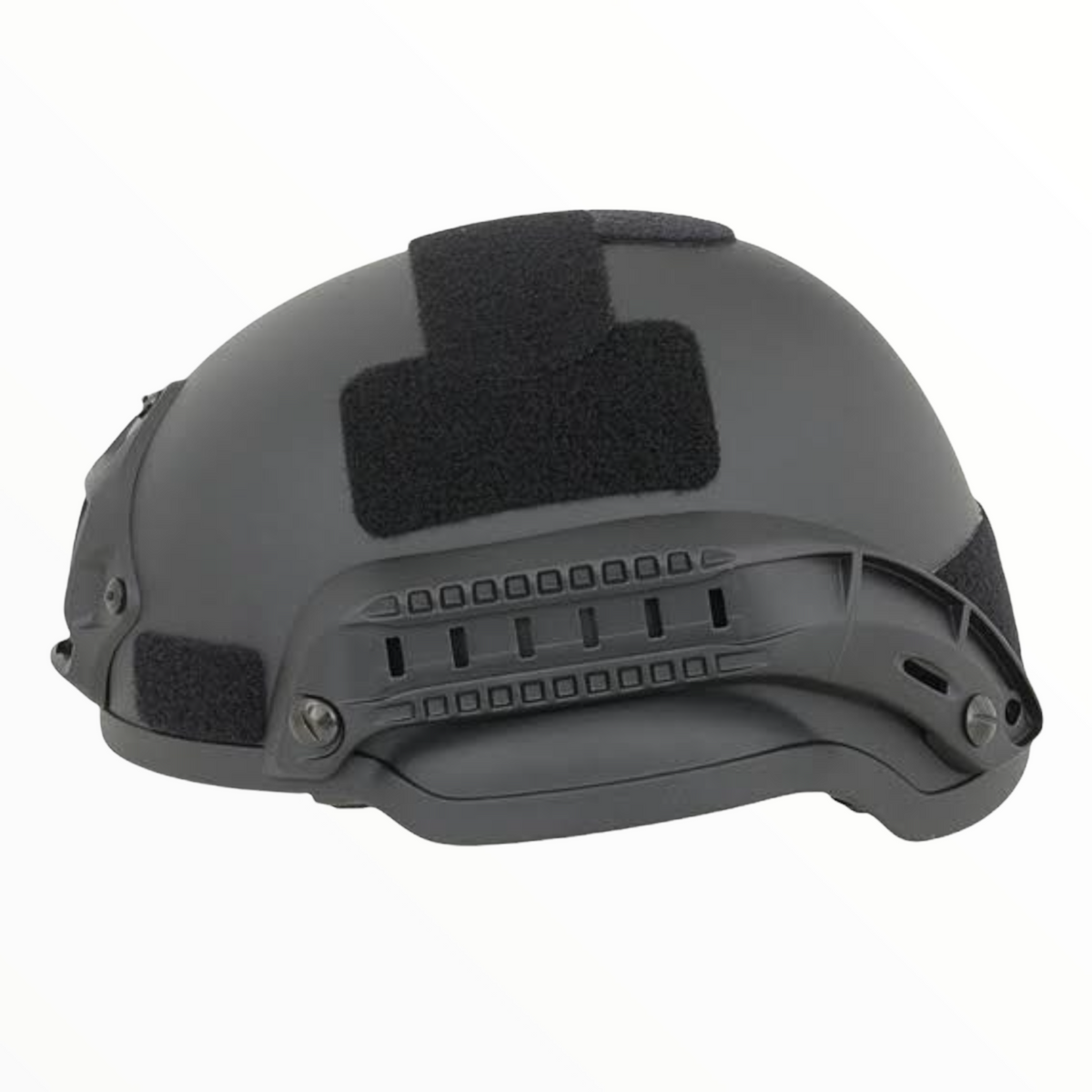 Casco táctico de media oreja recortada con rieles y velcro, GJP 2002