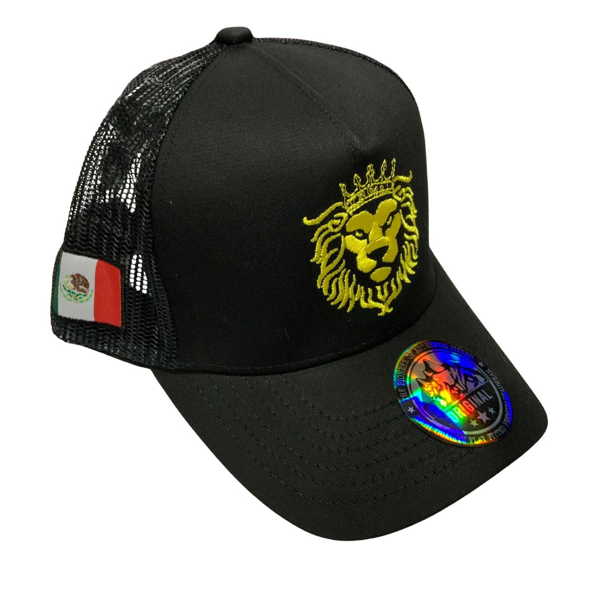 Gorra trucker negra con bordado 3D, malla y ajuste trasero - foto 2