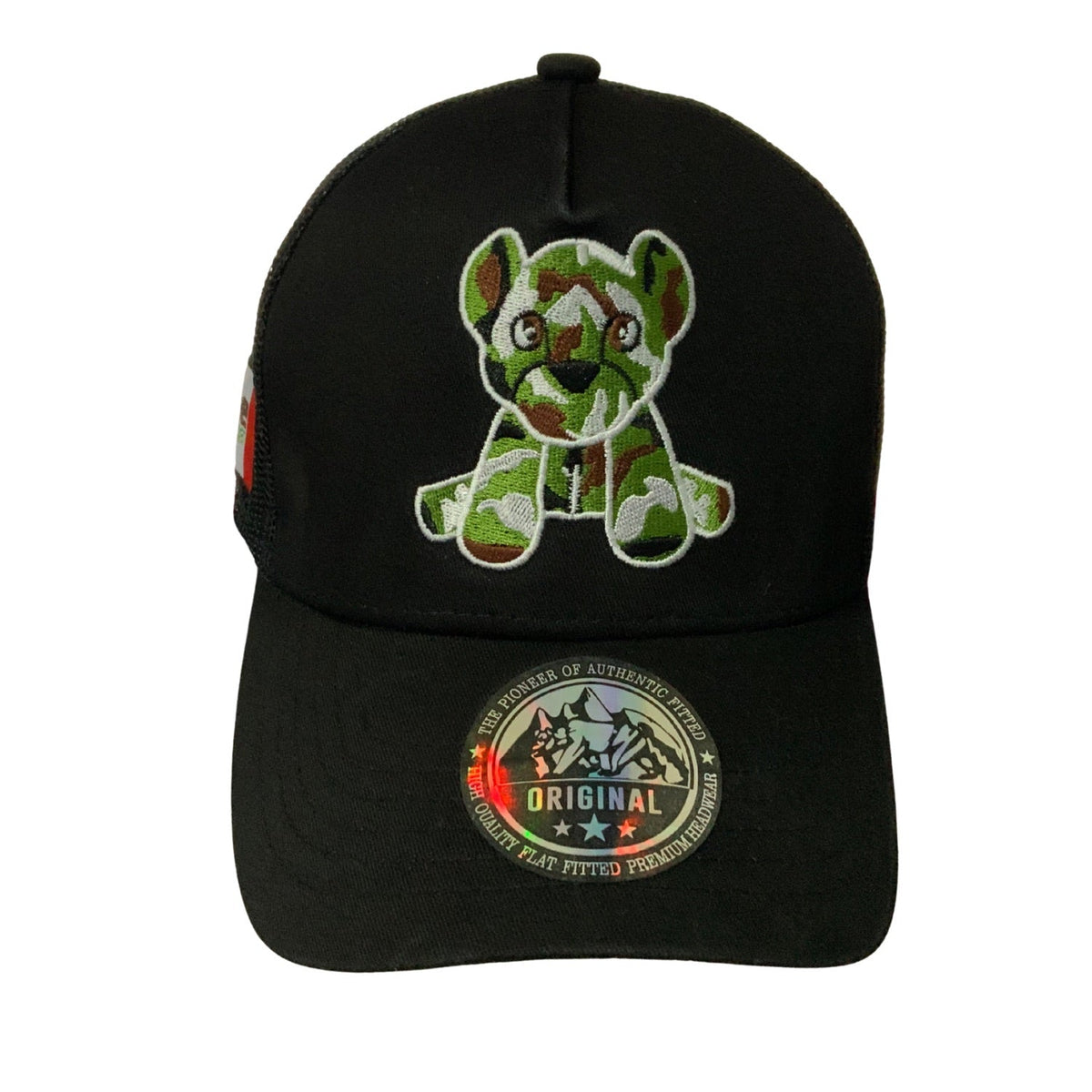 Gorra trucker negra con bordado 3D, malla y ajuste trasero - foto 4