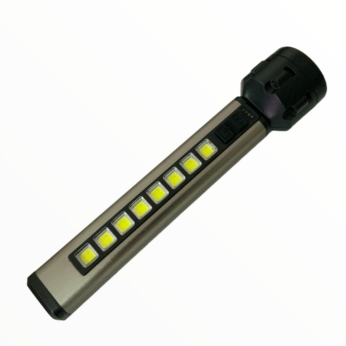 Linterna de mano LED con 4 modos e indicador de carga 391-3