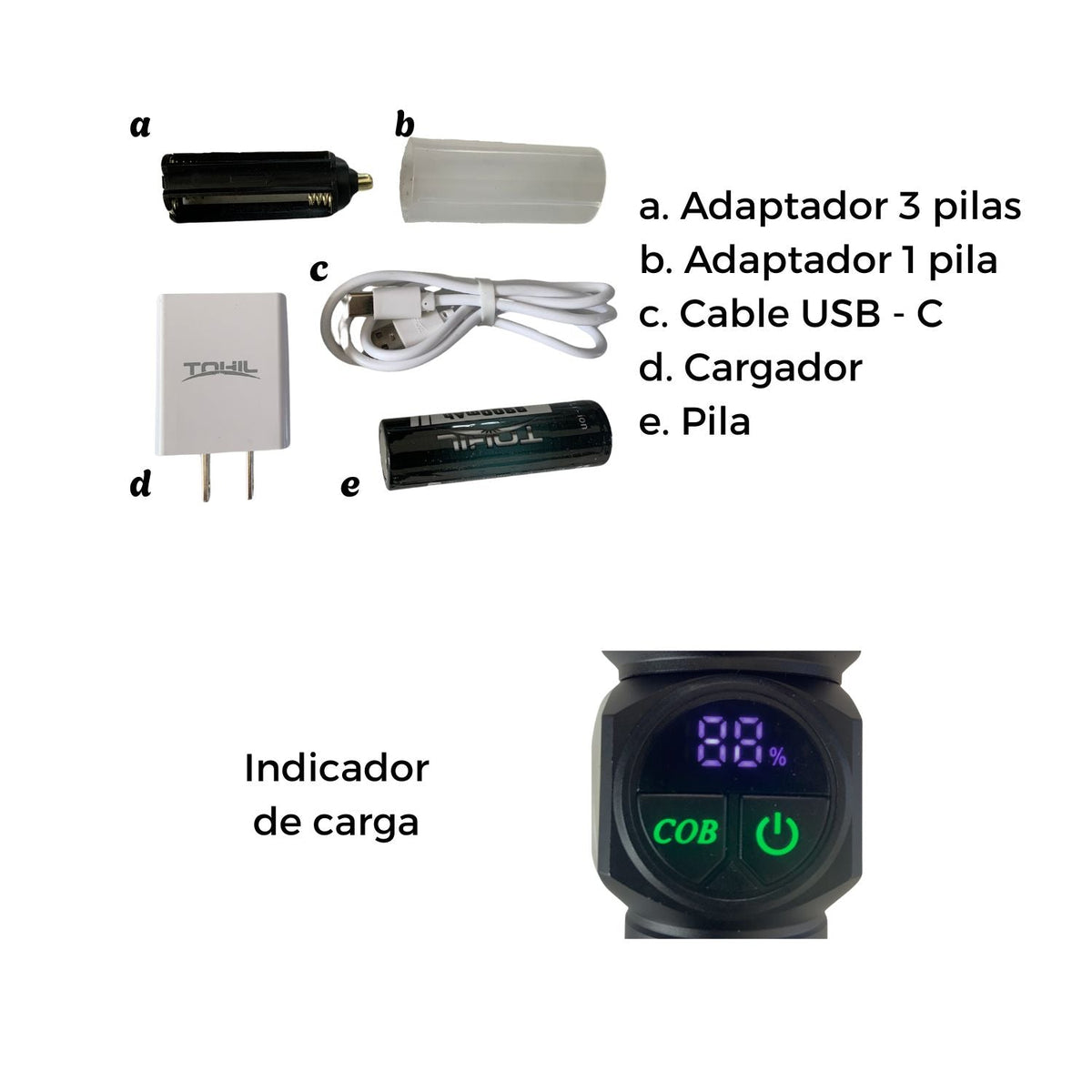 Lámpara de 9 modos con COB lateral y power bank VOG142 - foto 3