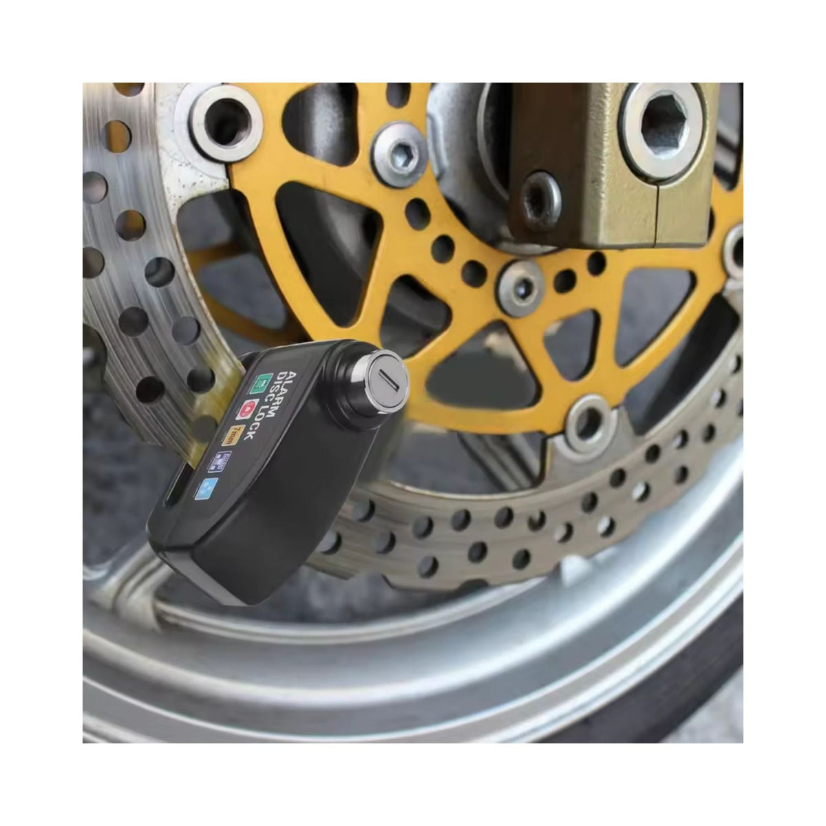 Candado para disco de freno de moto con alarma y sensor S1409 - foto 7