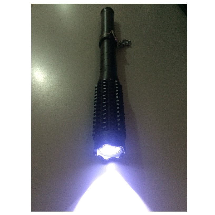 Bastón con lámpara LED y paralizador eléctrico recargable de aluminio - foto 4