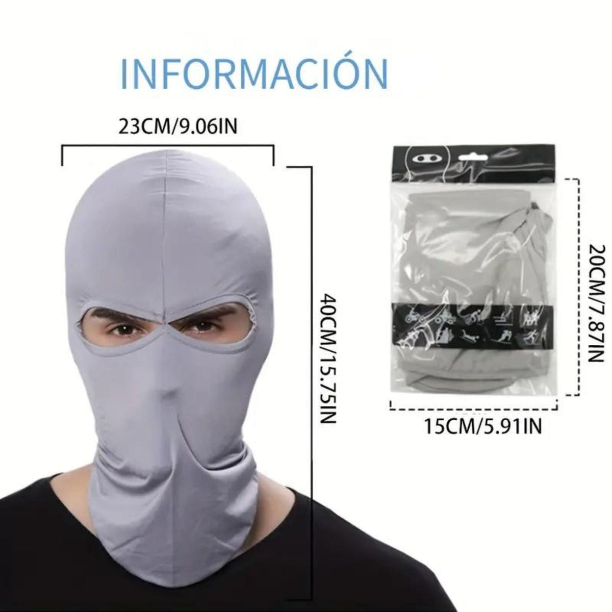 Pasamontañas de cara completa, en cuatro colores, modelo MZ-010 - foto 5