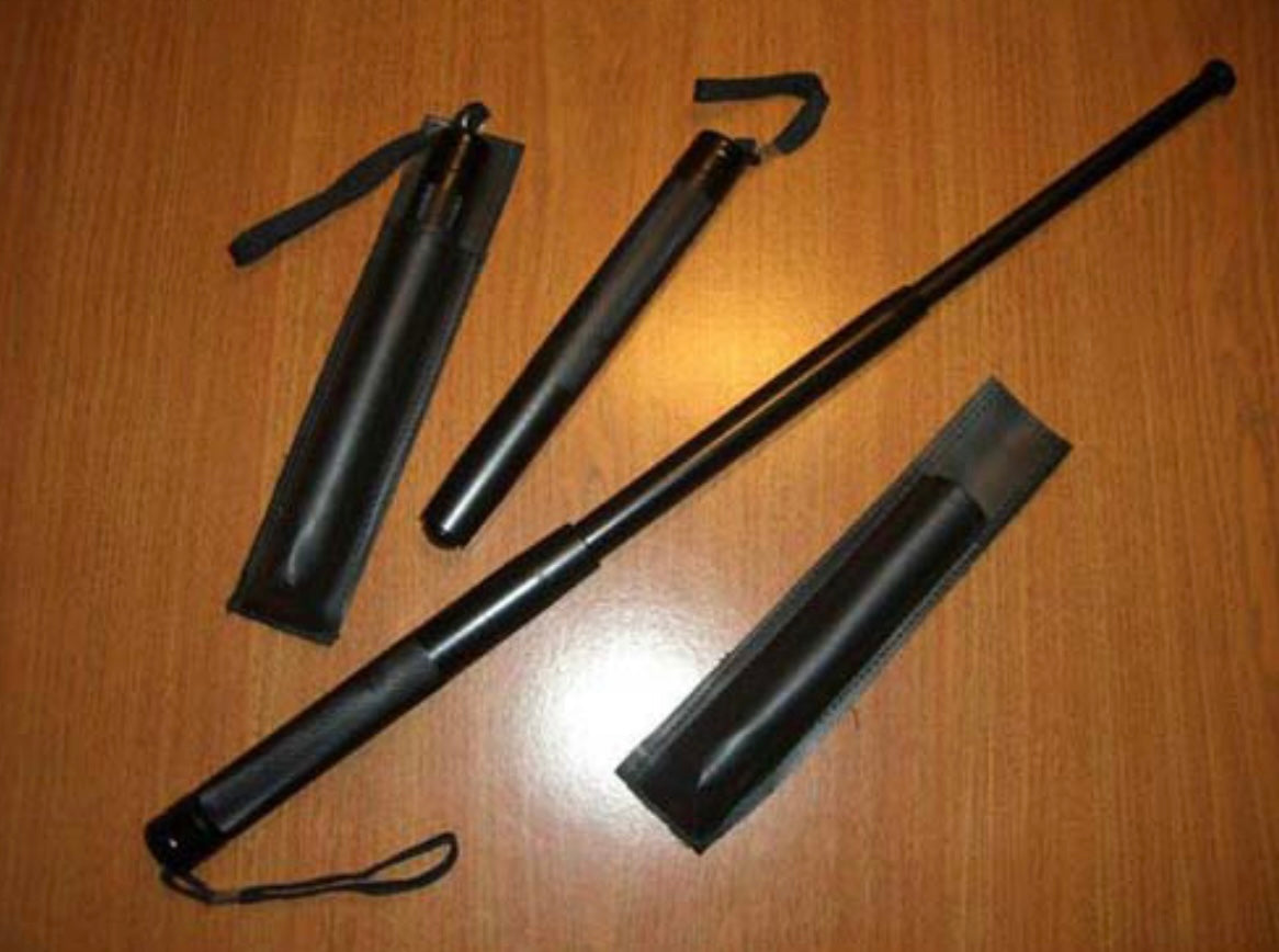 Bastón retráctil de 19.5 pulgadas con funda de vinil, modelo 518