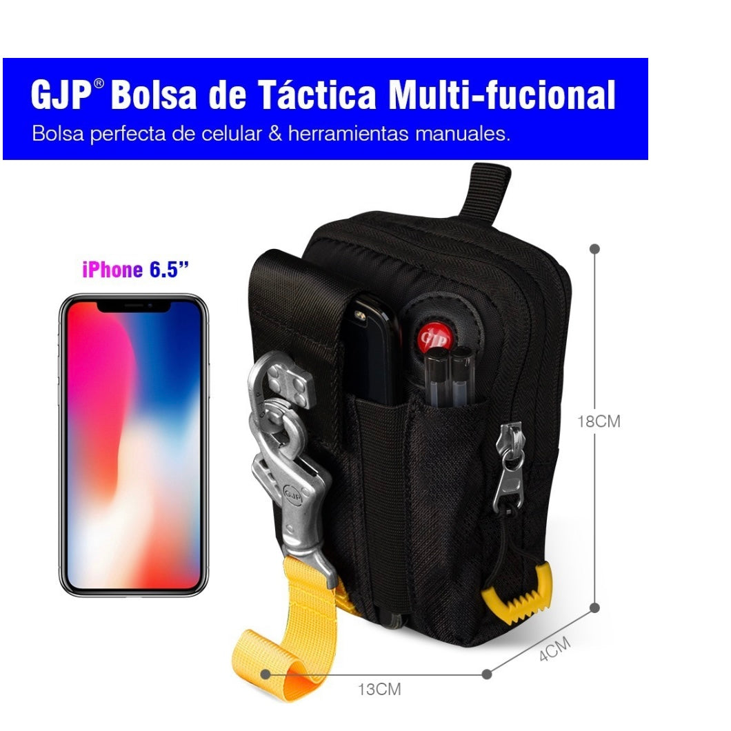 Bolso táctico de cintura con porta celular de hasta 6 pulgadas - foto 2
