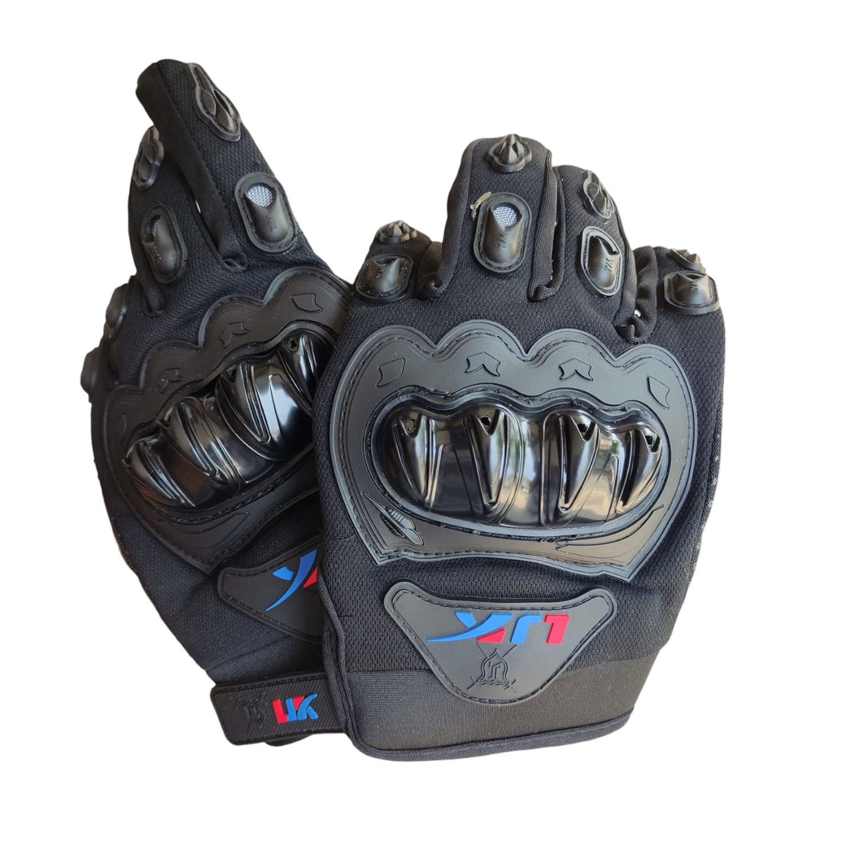 Guantes para motociclista con nudillos reforzados y dedos touch B12 - foto 9