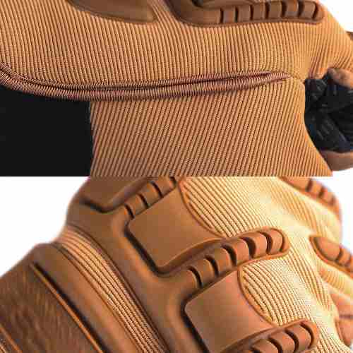 Guantes tácticos térmicos Touch con nudillos protegidos (DTST1) - foto 3
