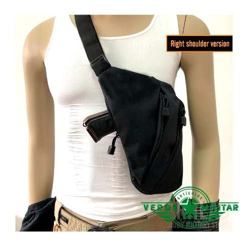 Mochila pushpack delgada de nylon 800D, cruzada y discreta (YB1295) - foto 5