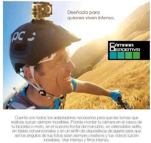 Cámara deportiva 4K de 16 MP con Wi-Fi y carcasa sumergible a 30 m - foto 4