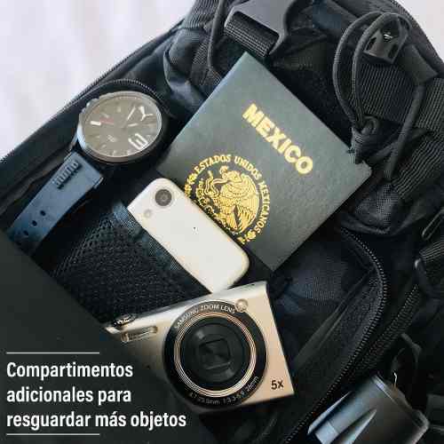 Mochila táctica pechera cruzada de 12 litros con Molle y agarradera (WZ921) - foto 4