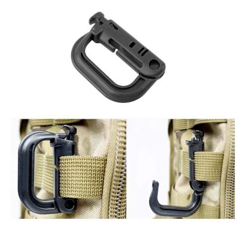 Mosquetón táctico de PVC para sistema Molle, 11.5 g - foto 3