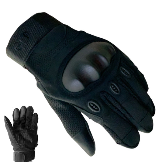 Guantes negros de dedos completos compatibles con pantalla táctil, modelo 738Q