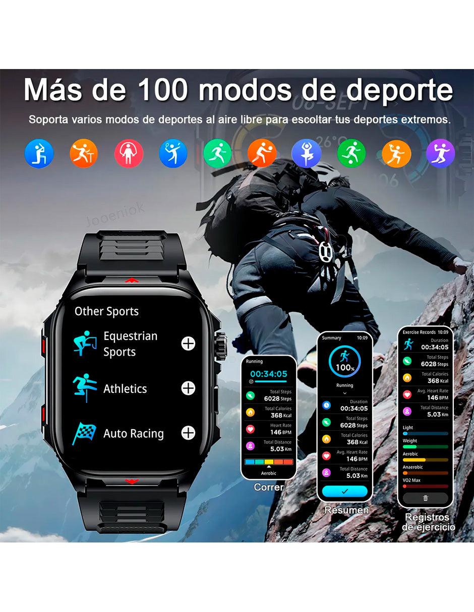 Petukita Box Tactical Smartwatch CB-ZL99 – Potencia, Estilo y Resistencia en tu Muñeca