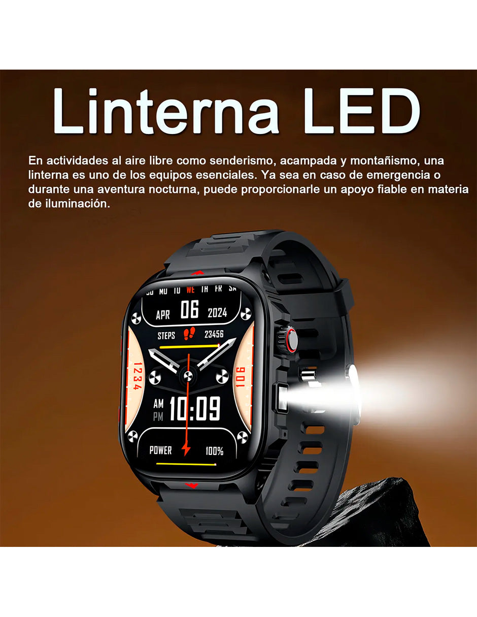 Petukita Box Tactical Smartwatch CB-ZL99 – Potencia, Estilo y Resistencia en tu Muñeca