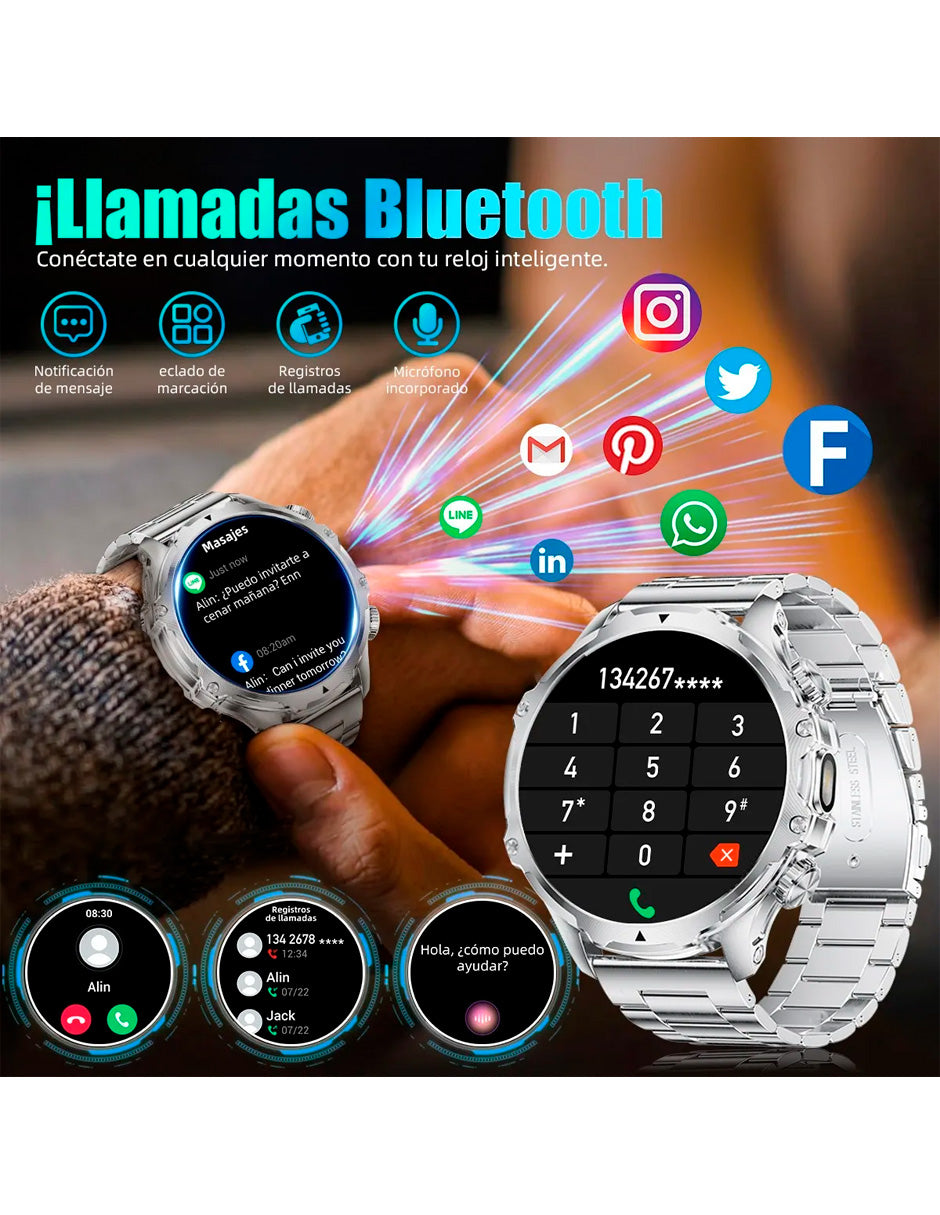 Petukita Box Smartwatch FV15 Potencia, Estilo y Conectividad WHITE