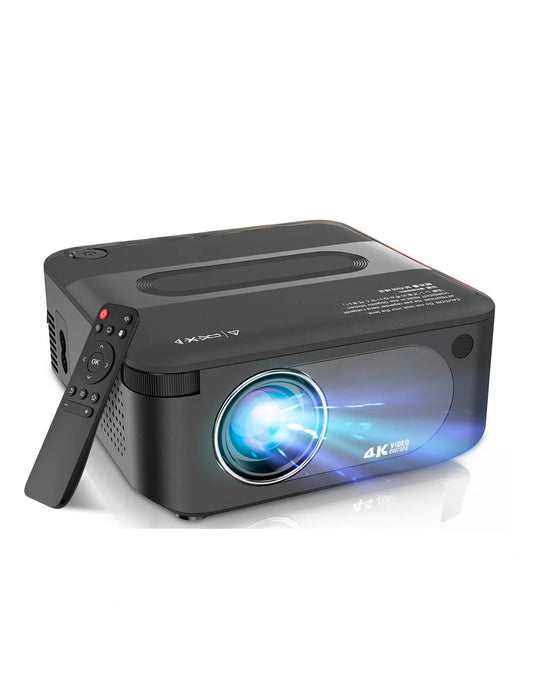 Petukita Box Proyector X6 4K con Android con WiFi y Sonido HiFi Negro