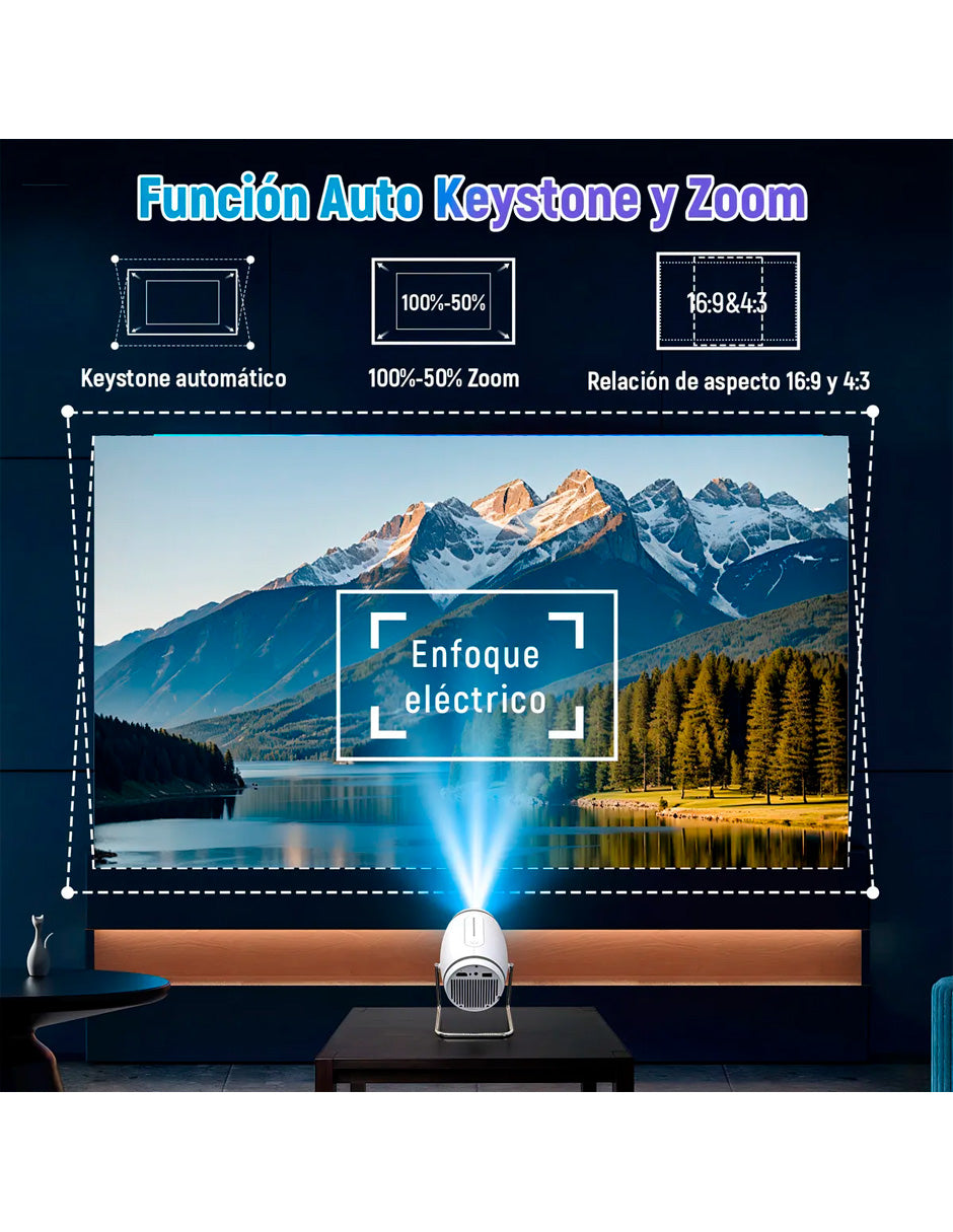 Petukita Box Mini Proyector P2WH – Mini con LED 1080p HD