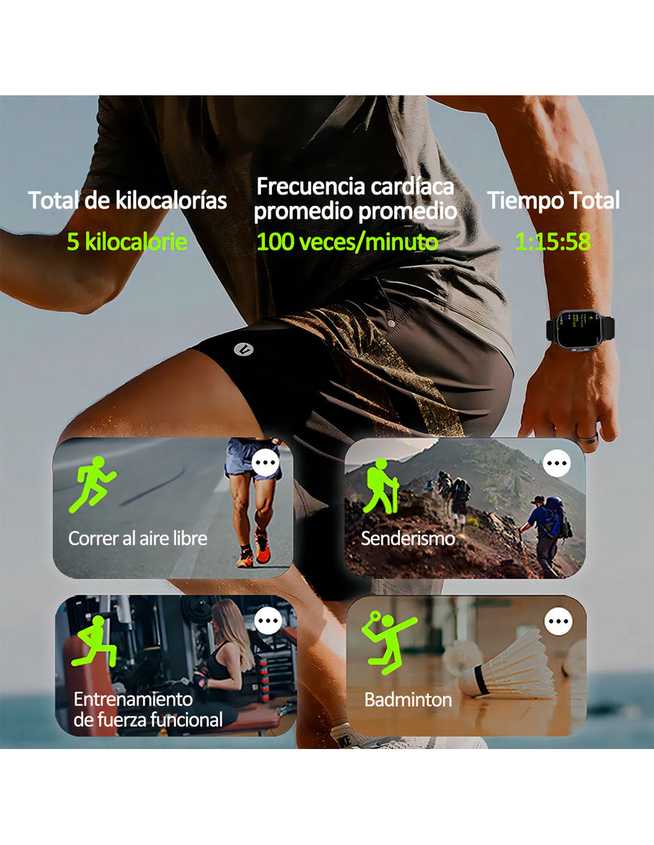 Petukita Box Smartwatch D8 con Audífonos – Innovación 2 en 1: Estilo, Deporte y Conectividad