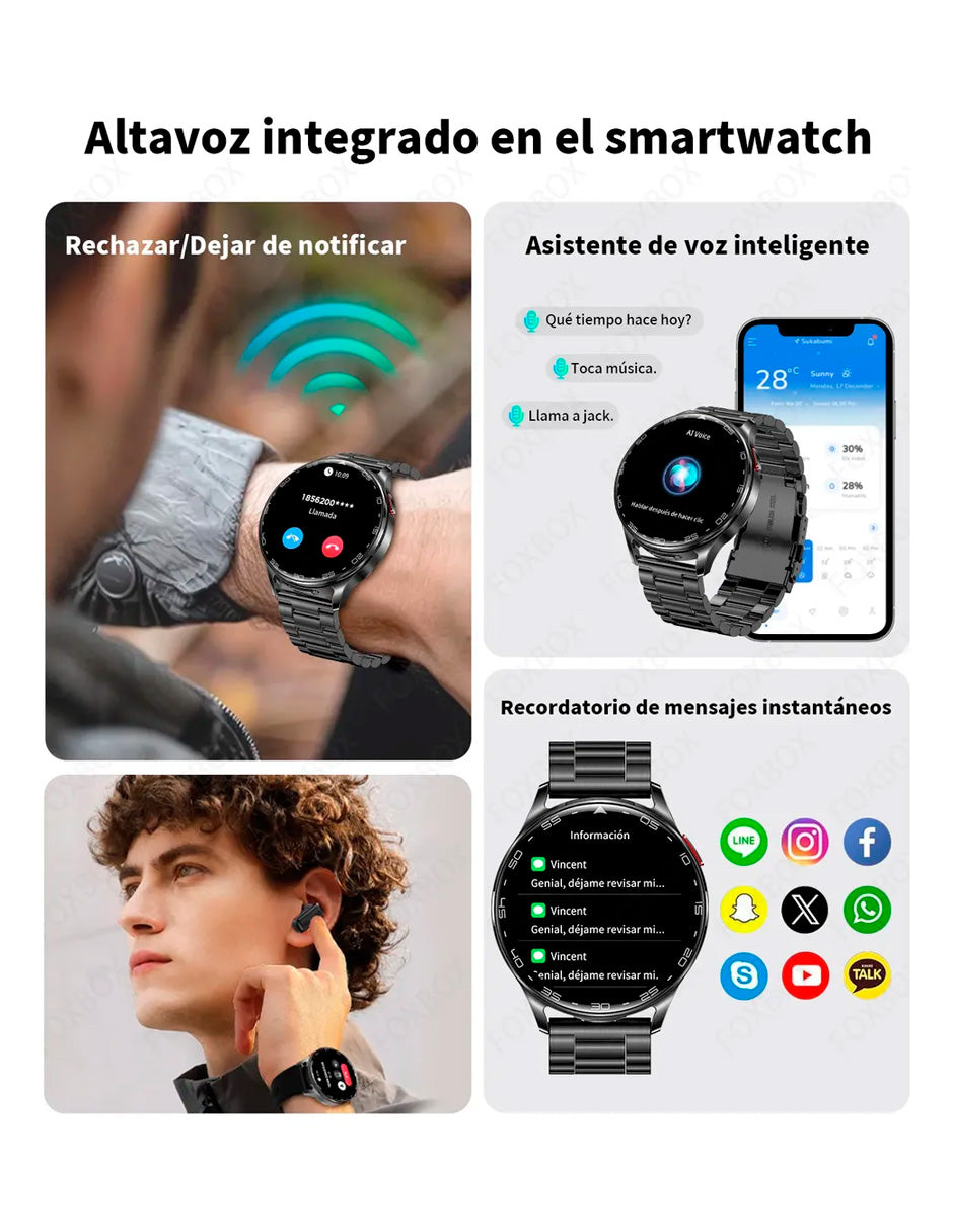 Smartwatch Petukita Box BWT97 con Audífonos Bluetooth