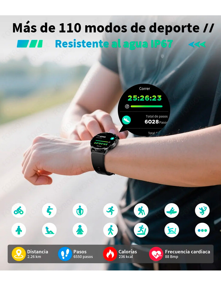 Smartwatch Petukita Box BWT97 con Audífonos Bluetooth