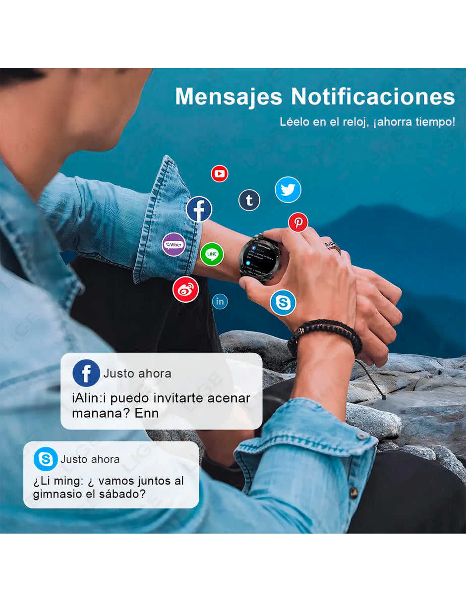 Smartwatch Deportivo Petukita Box BW0721 con Audífonos Integrados