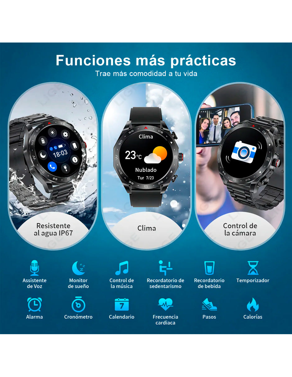 Smartwatch Deportivo Petukita Box BW0721 con Audífonos Integrados