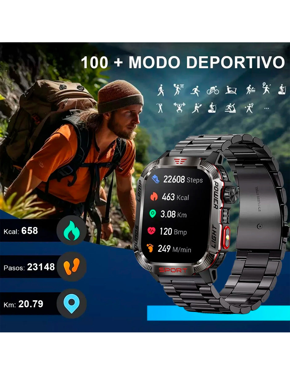 Smartwatch Petukita Box JKT29 Militar Deportivo