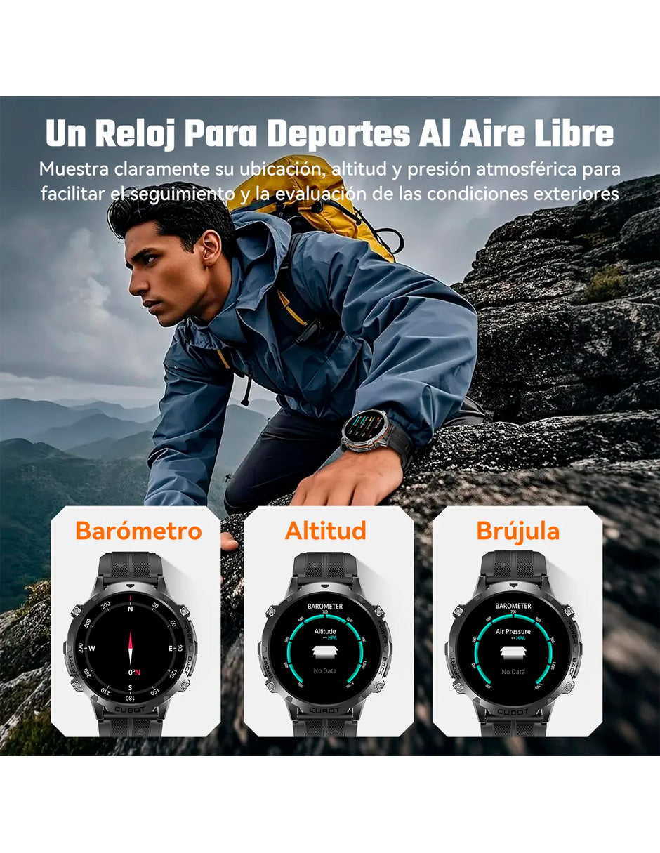 Petukita Box X3 Smartwatch Militar con IA y Ultra Batería de 900 mAh