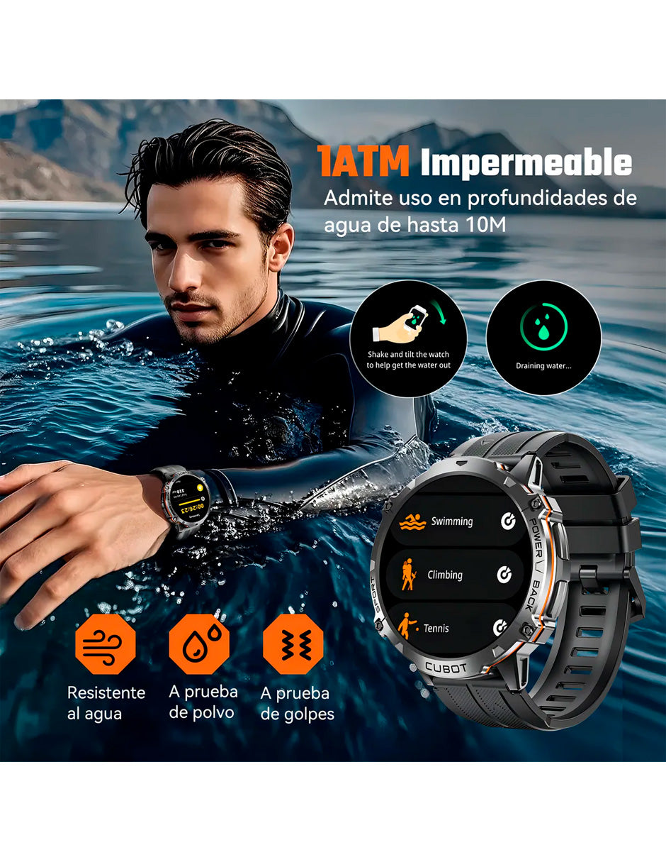 Petukita Box X3 Smartwatch Militar con IA y Ultra Batería de 900 mAh
