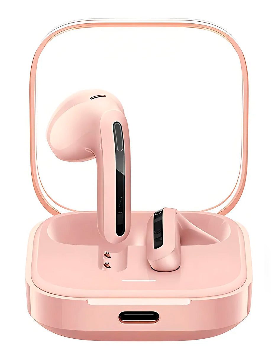 Audífonos Petukita Box Buds 6 Active – Sonido Potente y Libertad Total Rosa