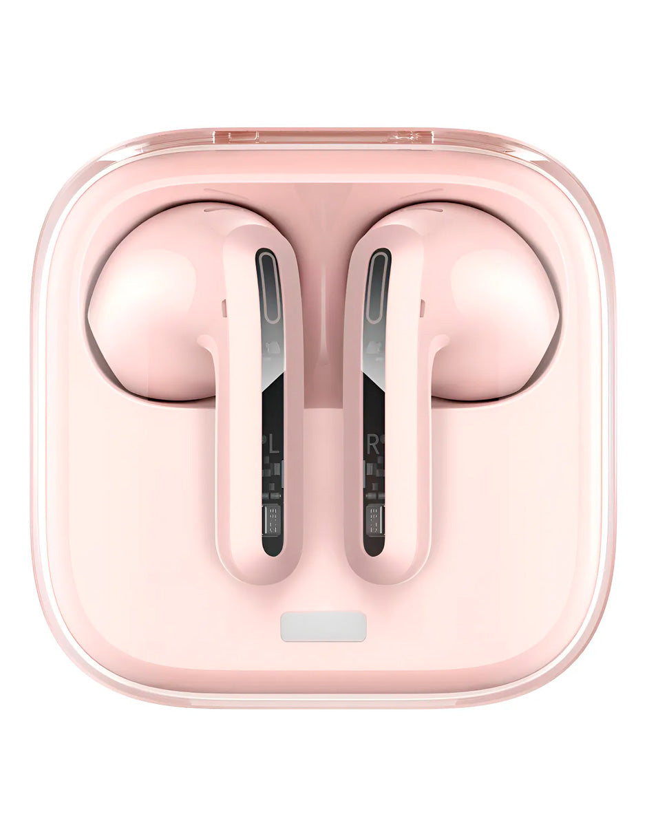 Audífonos Petukita Box Buds 6 Active – Sonido Potente y Libertad Total Rosa