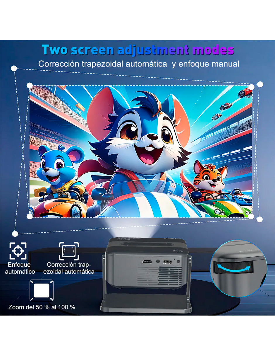 Petukita Box Smart Beam 4K – Mini Proyector XNAN 08 con Android