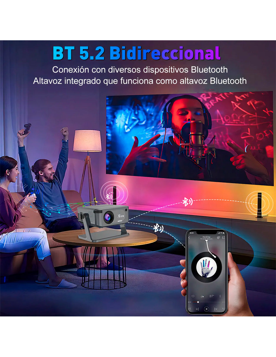 Petukita Box Smart Beam 4K – Mini Proyector XNAN 08 con Android