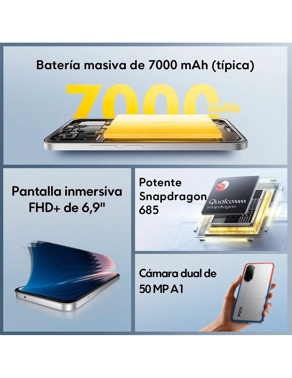 Xiaomi Poco M7 Dual SIM 128GB 6GB RAM Azul
