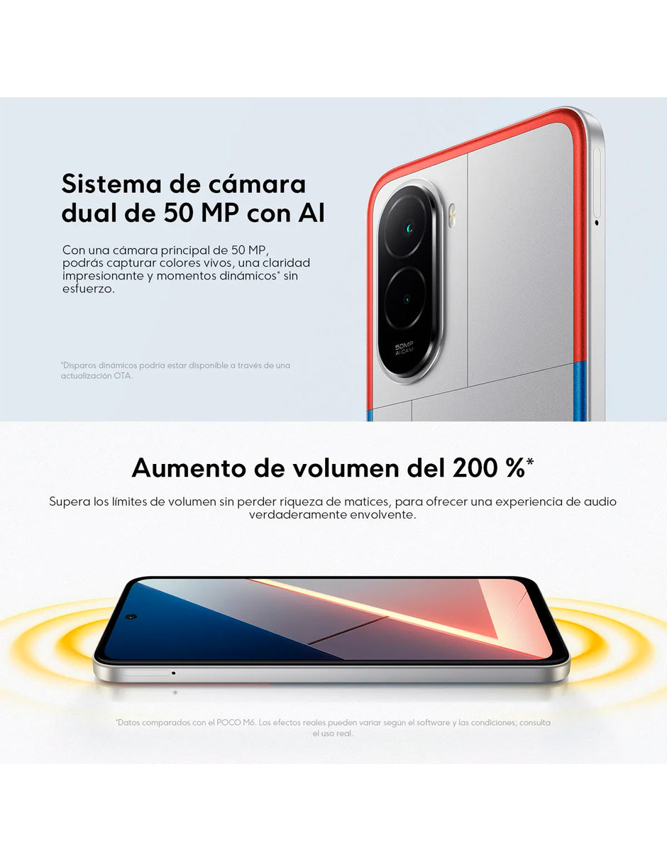 Celular Xiaomi Pocophone Poco M7 Dual SIM 128GB 6GB RAM Negro