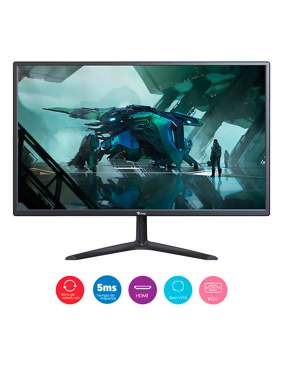 Monitor Petukita Box 19" LED HD Negro
