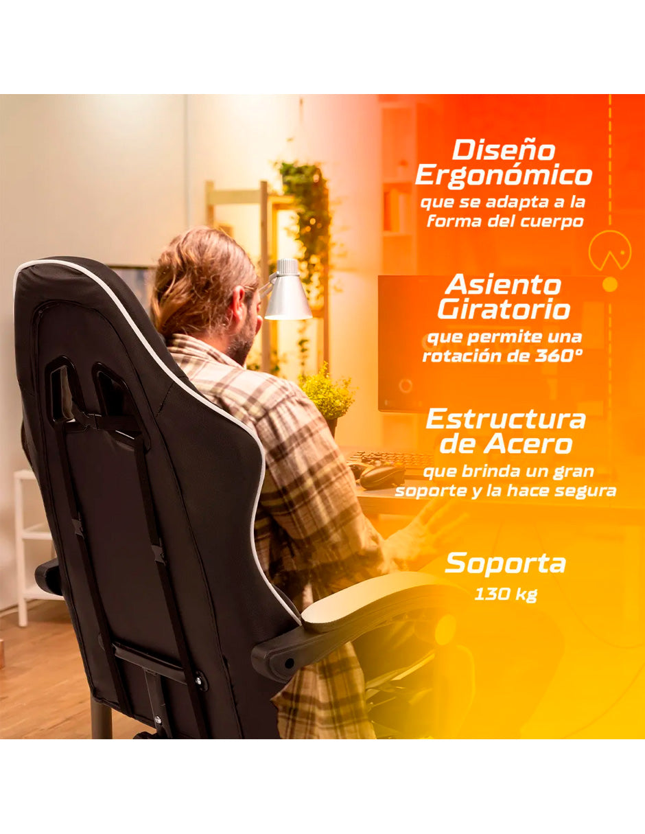 Silla Gamer Petukita Box – Edición Pro Técnica color Negro