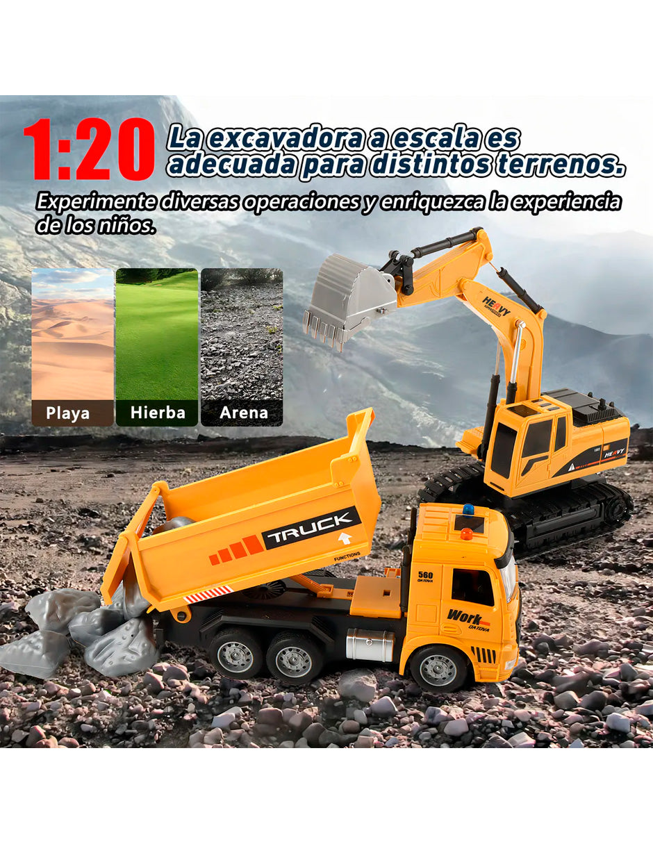 Petukita Box – Excavadora RC 2-en-1 Potente y Divertida a control Remoto