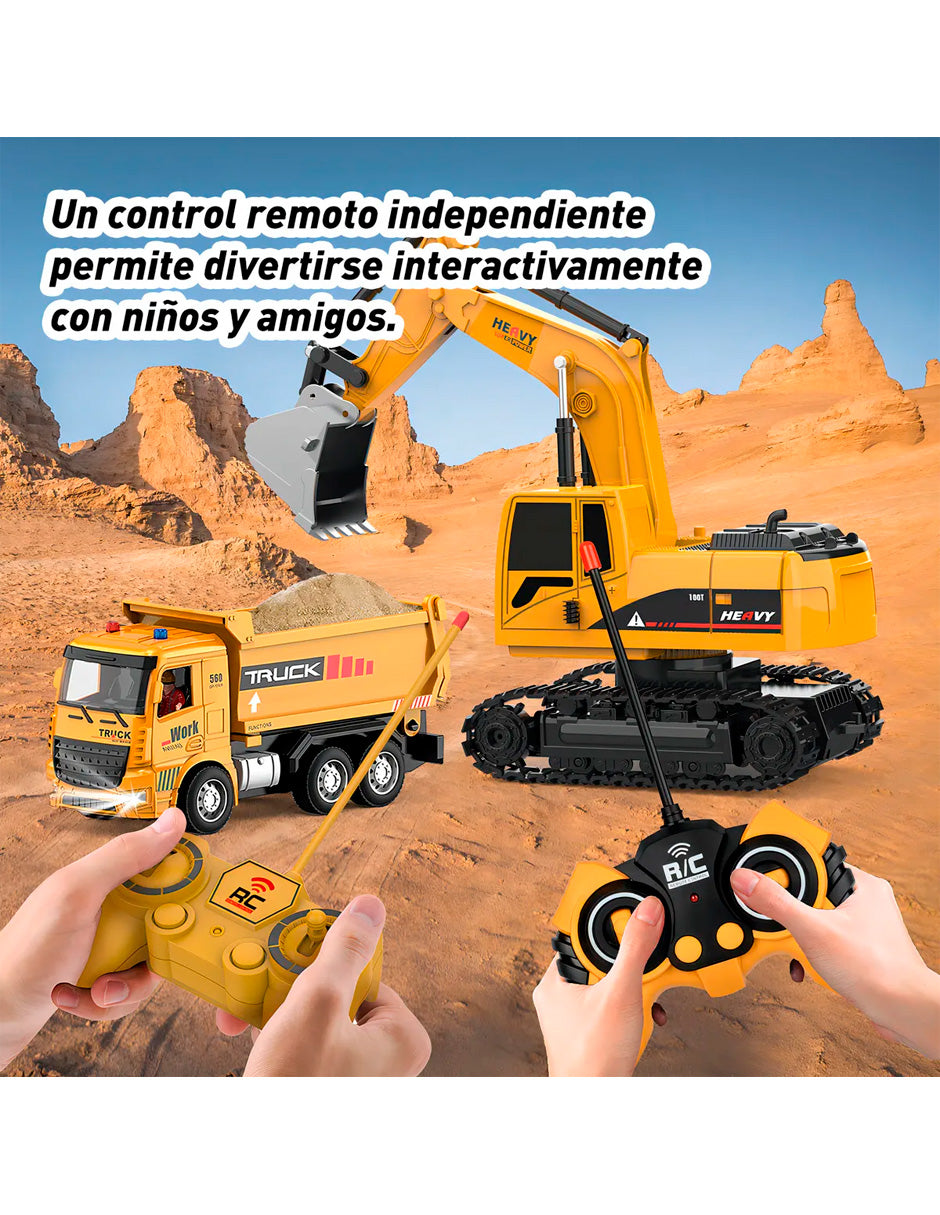 Petukita Box – Excavadora RC 2-en-1 Potente y Divertida a control Remoto