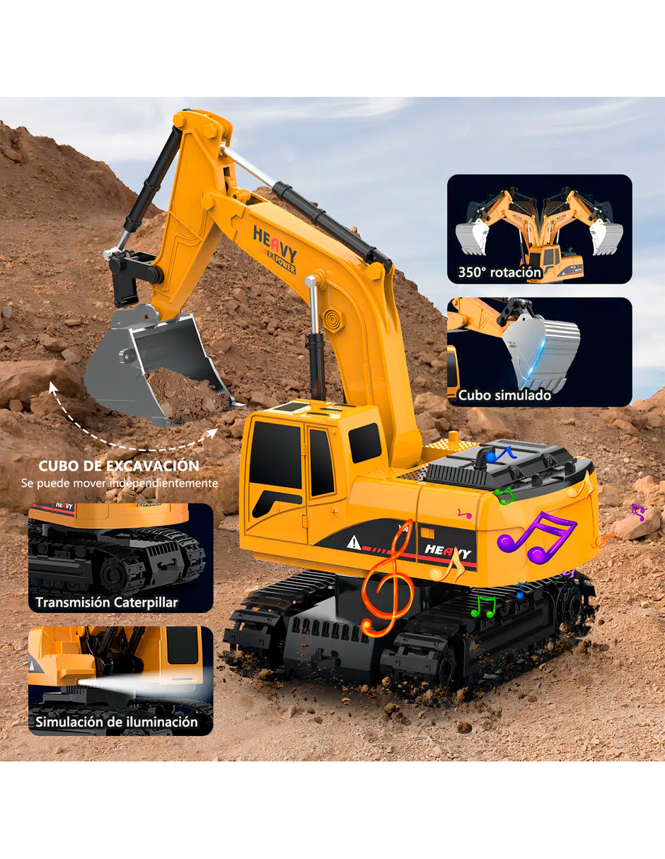Petukita Box – Excavadora RC 2-en-1 Potente y Divertida a control Remoto
