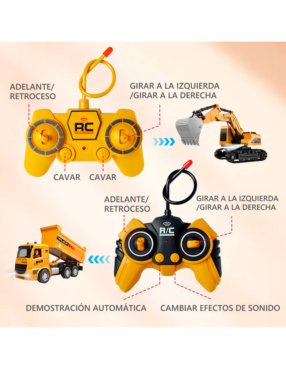 Petukita Box – Excavadora RC 2-en-1 Potente y Divertida a control Remoto